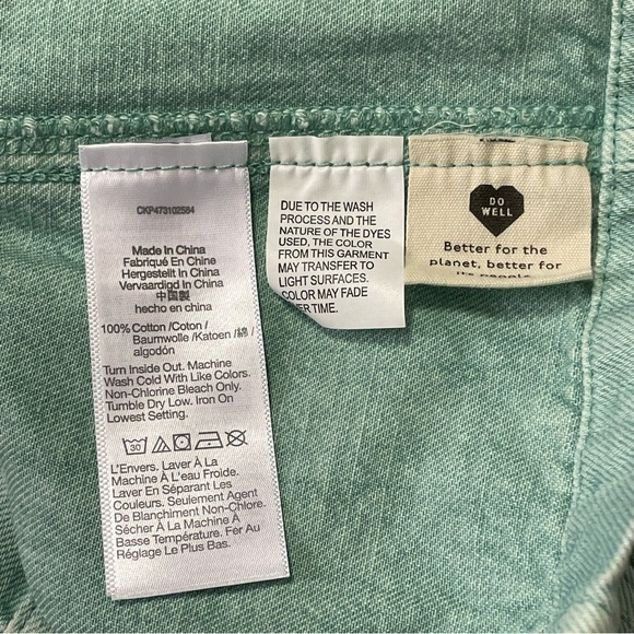 MADEWELL NWOT Denim Sleeveless Seamed Mini Dress in Storied Sea - Picture 9 of 10